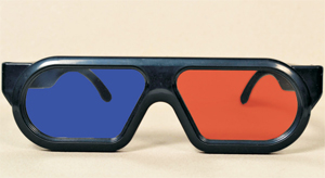 RED AND BLUE 3D GLASSES
